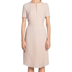 NWT HUGO BOSS Diblissea pink pleated dress